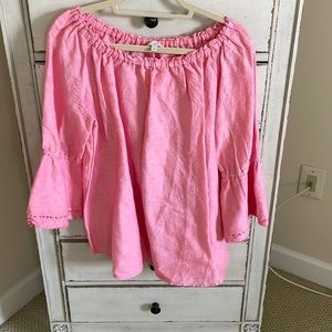 Talbots Linen-blend top